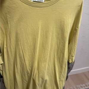 Zara Yellow Short Sleeve Tee